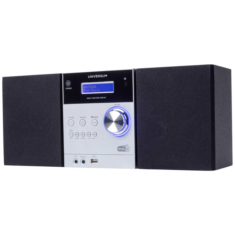 UNIVERSUM MS 300-21 stereo systém AUX, Bluetooth, CD, DAB+, FM, USB, s USB nabíječkou, vč. dálkového ovládání, včetně re