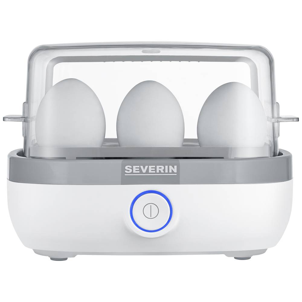 Severin EK 3164 vařič vajec s odměrkou, s propichovátkem vajec, bez BPA bílá, šedá