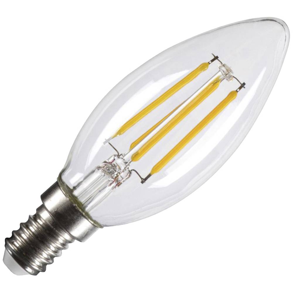 SLV 1005284 LED Energetická třída (EEK2021) F (A - G) E14 svíčkový tvar teplá bílá (Ø x d) 35 mm x 98 mm 1 ks