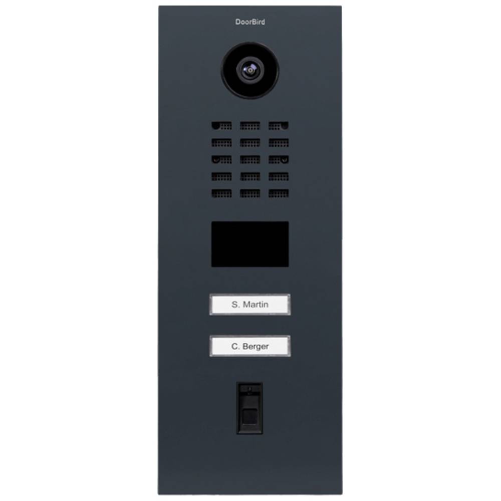 DoorBird D2102FV domovní IP/video telefon LAN venkovní jednotka nerezová ocel, RAL 7016 (hedvábný mat)