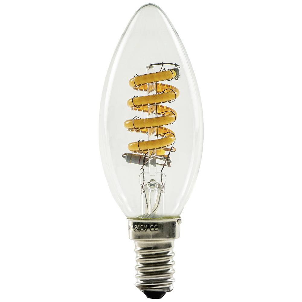 Segula 55300 LED Energetická třída (EEK2021) G (A - G) E14 svíčkový tvar 3.3 W = 21 W jantar (Ø x d) 35 mm x 100 mm 1 ks