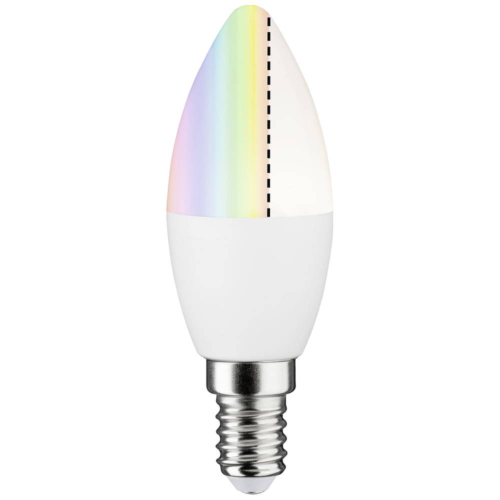 50127 LED ZB Kerze 470lm 5,5W RGBW matt dim Paulmann Home LED žárovka E14 Energetická třída (EEK2021): G (A - G) 6.3 W t