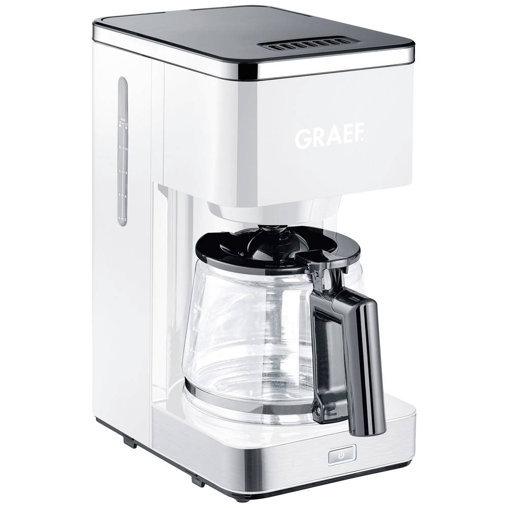 Graef FK 401 kávovar bílá připraví šálků najednou=10 skleněná konvice, funkce uchování teploty