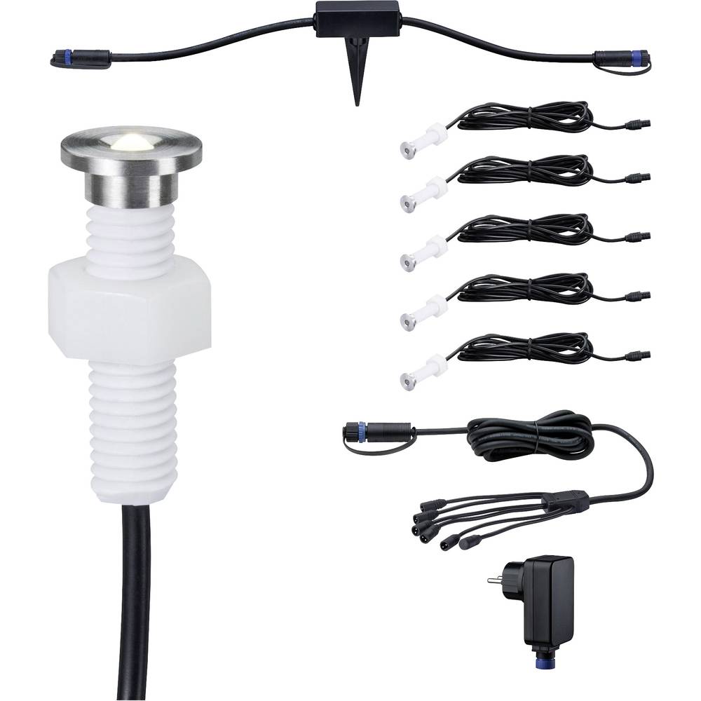 Paulmann MicroPen II Osvětlovací systém Plug&Shine ZigBee LED vestavná svítidla sada 5 ks LED 1.1 W teplá bílá stříbrná