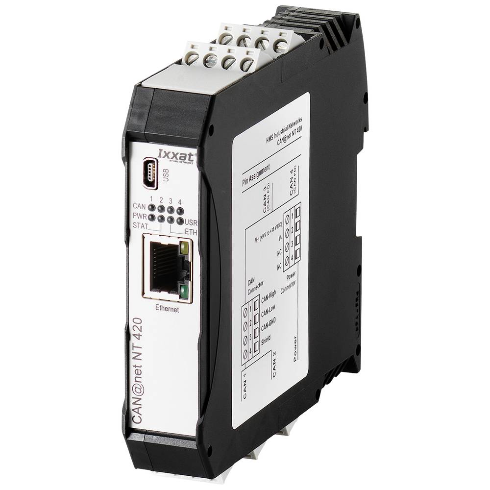 Ixxat 1.01.0332.42000 CAN@net NT 420 CAN převodník Ethernet, CAN, USB 24 V/DC 1 ks