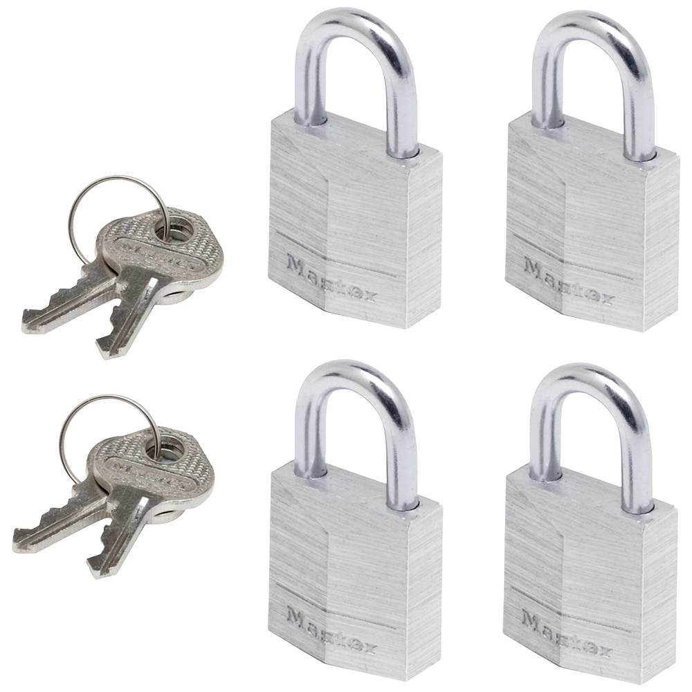Master Lock P55992 visací zámek zámky se stejným klíčem stříbrná na klíč