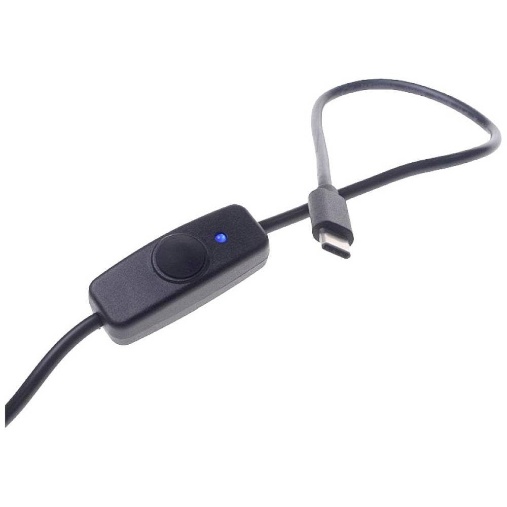 Radxa RockPi_USB-AtoC_SW Napájecí kabel [1x USB 2.0 zástrčka A - 1x USB-C® zástrčka] 1.50 m černá vč. vypínače