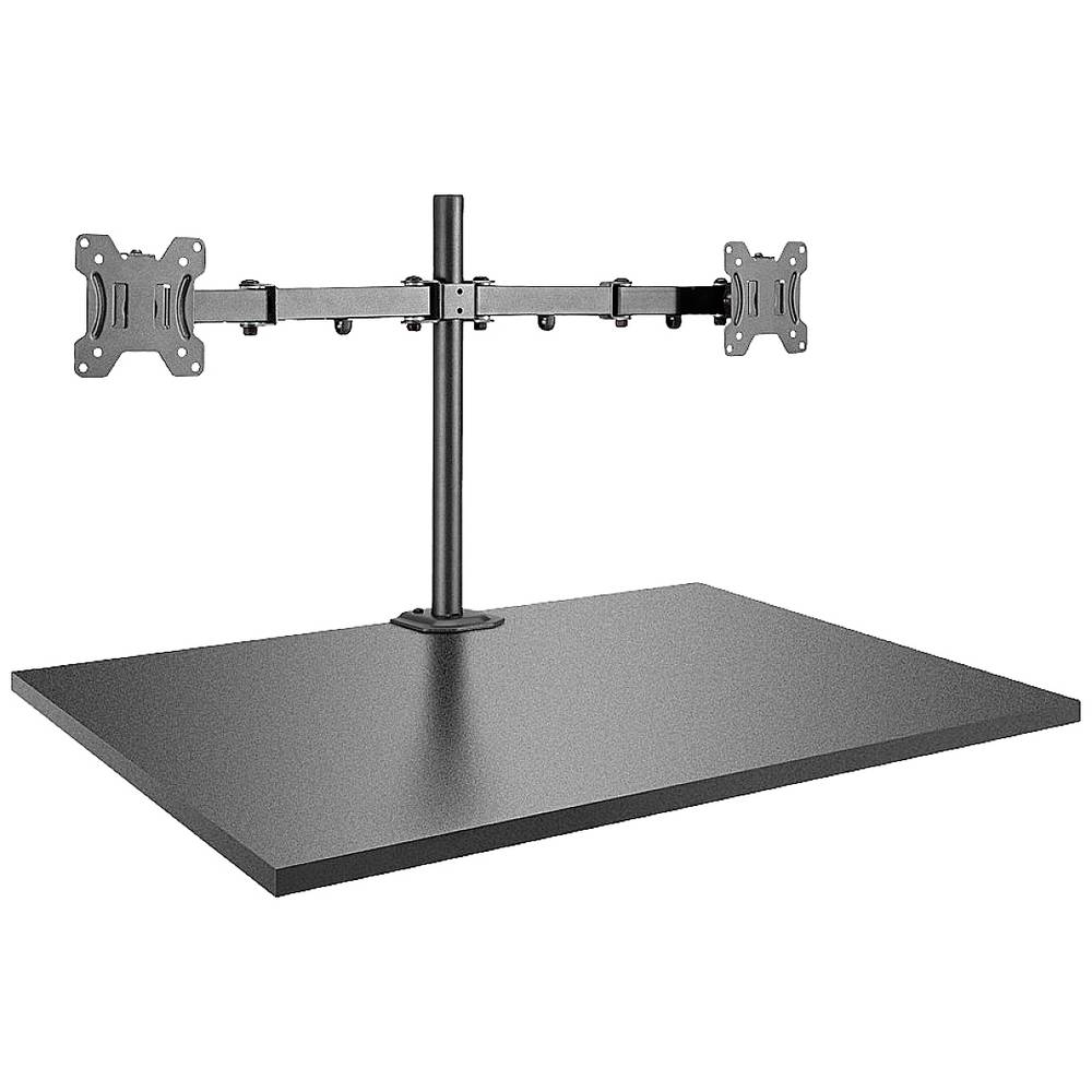 LINDY 40658 2násobný držák na stůl pro monitor 43,2 cm (17) - 71,1 cm (28) černá naklápěcí + nakláněcí