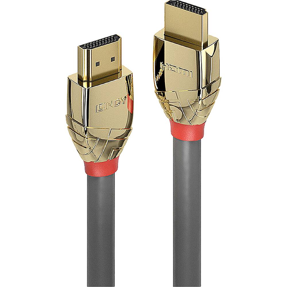 LINDY kabel Zástrčka HDMI-A, Zástrčka HDMI-A 3.00 m šedá 37603 HDMI kabel
