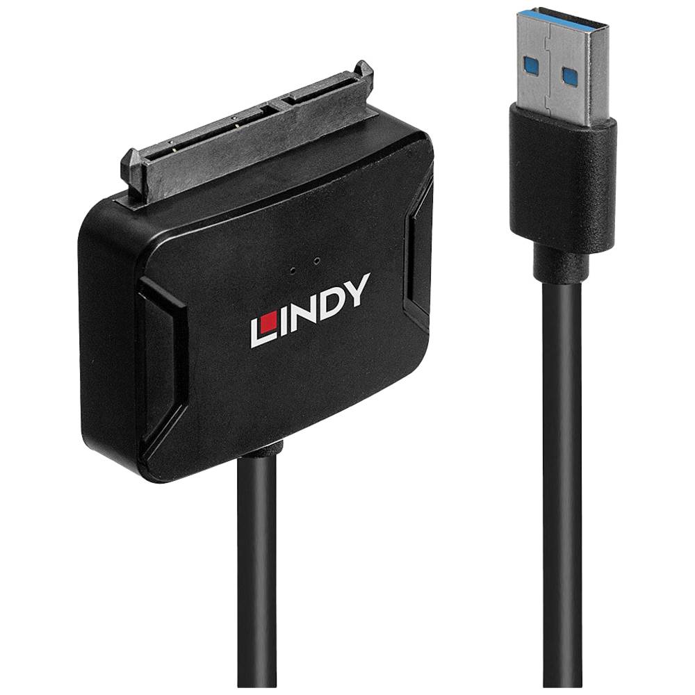 LINDY USB 3.0 konvertor [1x USB 3.0 zástrčka A - 1x kombinovaná SATA zástrčka 15+7-pólová] 43311