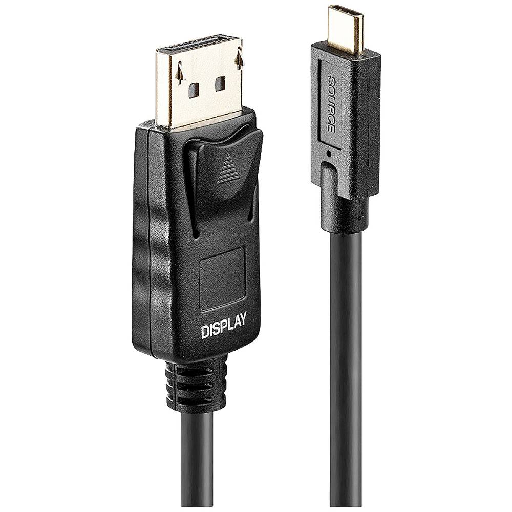 LINDY kabel USB-C ® zástrčka, Konektor DisplayPort 5.00 m černá 43305 Kabel pro displeje USB-C®
