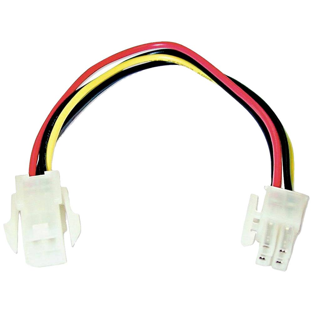 LINDY napájecí prodlužovací kabel [1x ATX napájecí zástrčka 4pólová - 1x ATX napájecí zásuvka 4pólová] 0.30 m vícebarevn