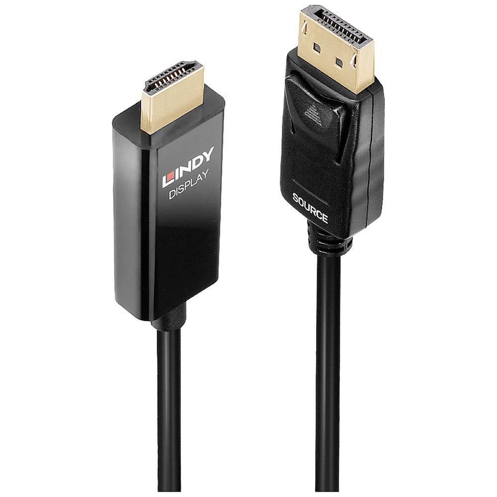 LINDY kabel Konektor DisplayPort, Zástrčka HDMI-A 3.00 m černá 40927 Kabel DisplayPort