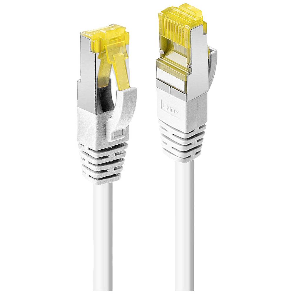 LINDY 47323 RJ45 síťové kabely, propojovací kabely CAT 6a (surový kabel CAT 7) S/FTP 1.50 m bílá 1 ks