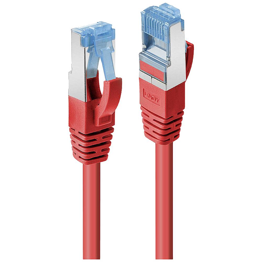LINDY 47166 RJ45 síťové kabely, propojovací kabely CAT 6 S/FTP 5.00 m červená 1 ks