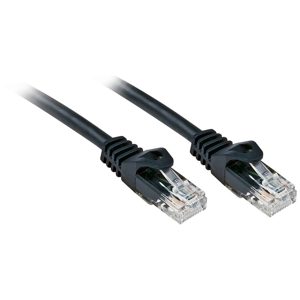 LINDY 48197 RJ45 síťové kabely, propojovací kabely CAT 6 U/UTP 10.00 m černá 1 ks