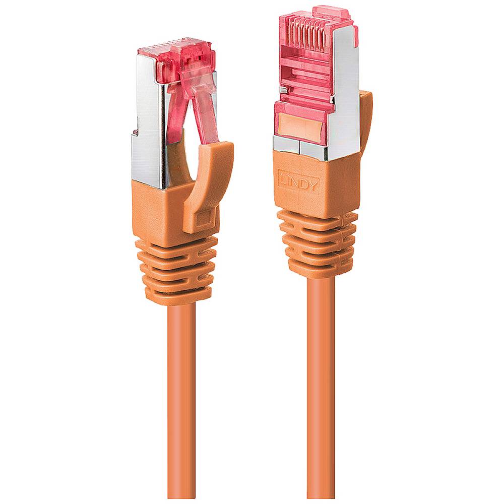 LINDY 47810 RJ45 síťové kabely, propojovací kabely CAT 6 S/FTP 3.00 m oranžová 1 ks