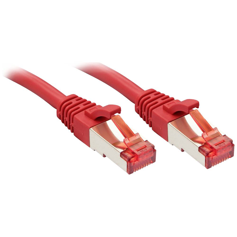LINDY 47733 RJ45 síťové kabely, propojovací kabely CAT 6 S/FTP 1.50 m červená 1 ks