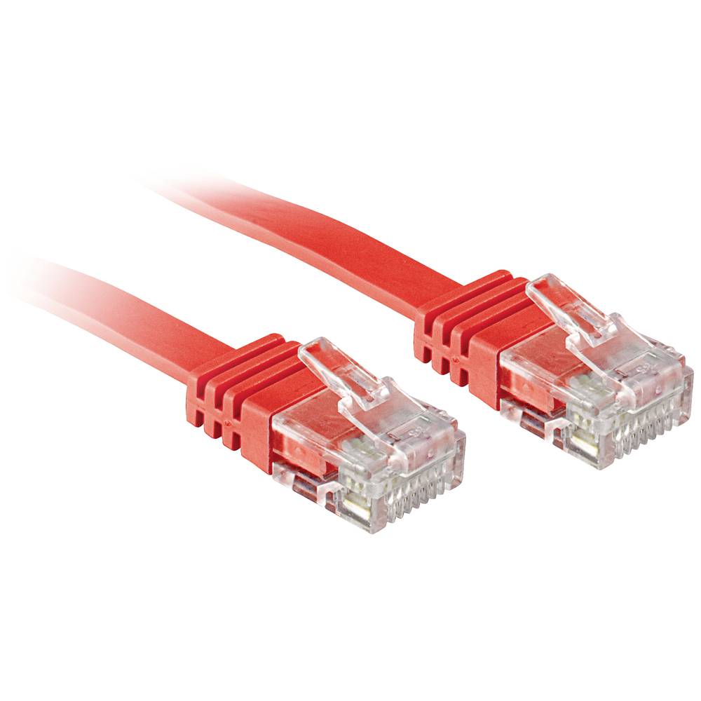 LINDY 47512 RJ45 síťové kabely, propojovací kabely CAT 6 2.00 m červená 1 ks