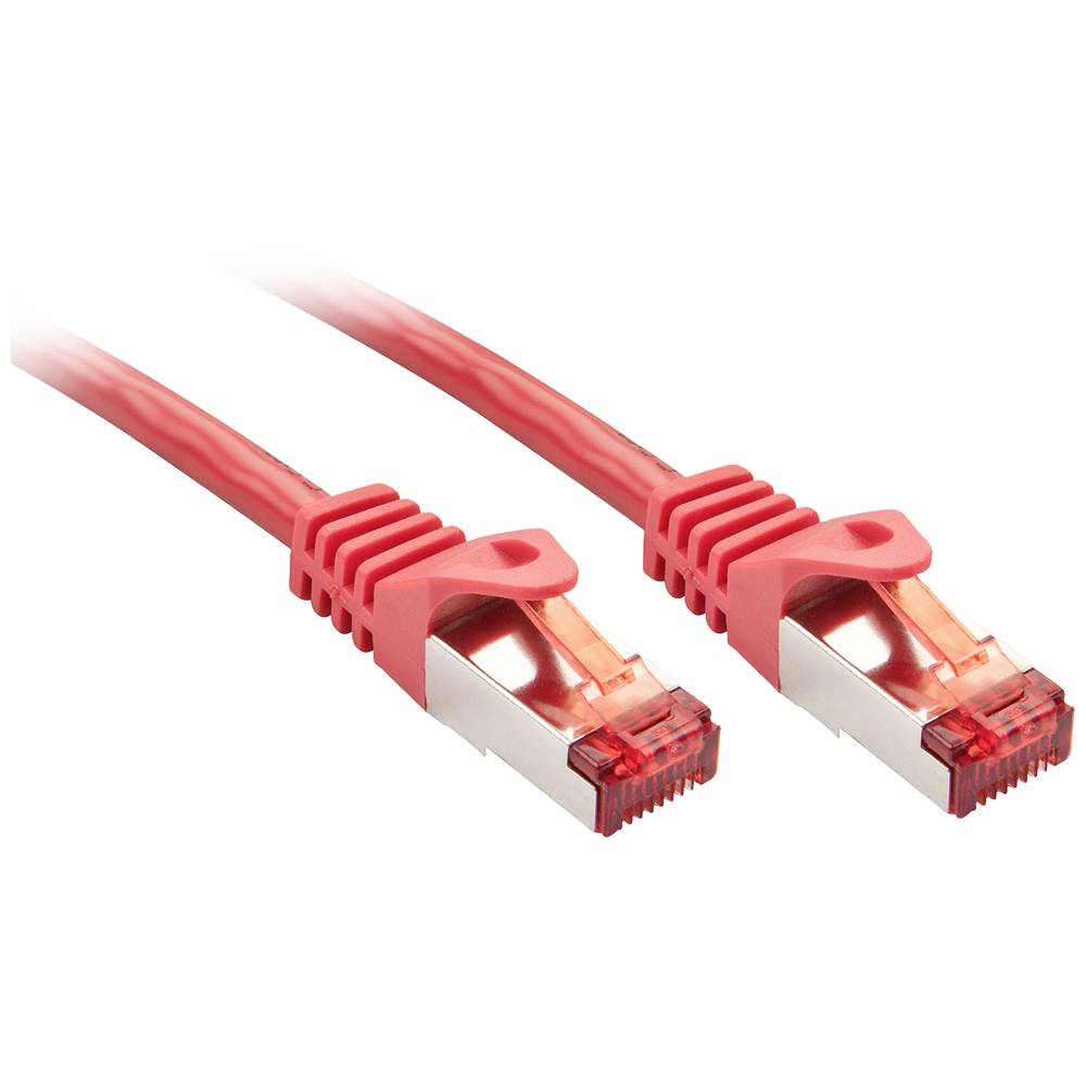 LINDY 47363 RJ45 síťové kabely, propojovací kabely CAT 6 S/FTP 1.50 m červená 1 ks