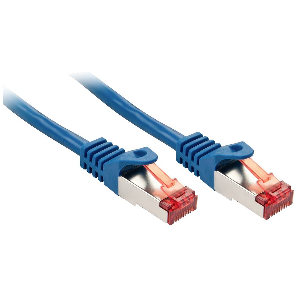 LINDY 47358 RJ45 síťové kabely, propojovací kabely CAT 6 S/FTP 10.00 m modrá 1 ks