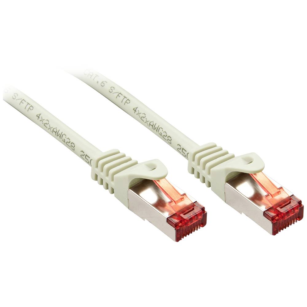 LINDY 47347 RJ45 síťové kabely, propojovací kabely CAT 6 S/FTP 7.50 m šedá 1 ks