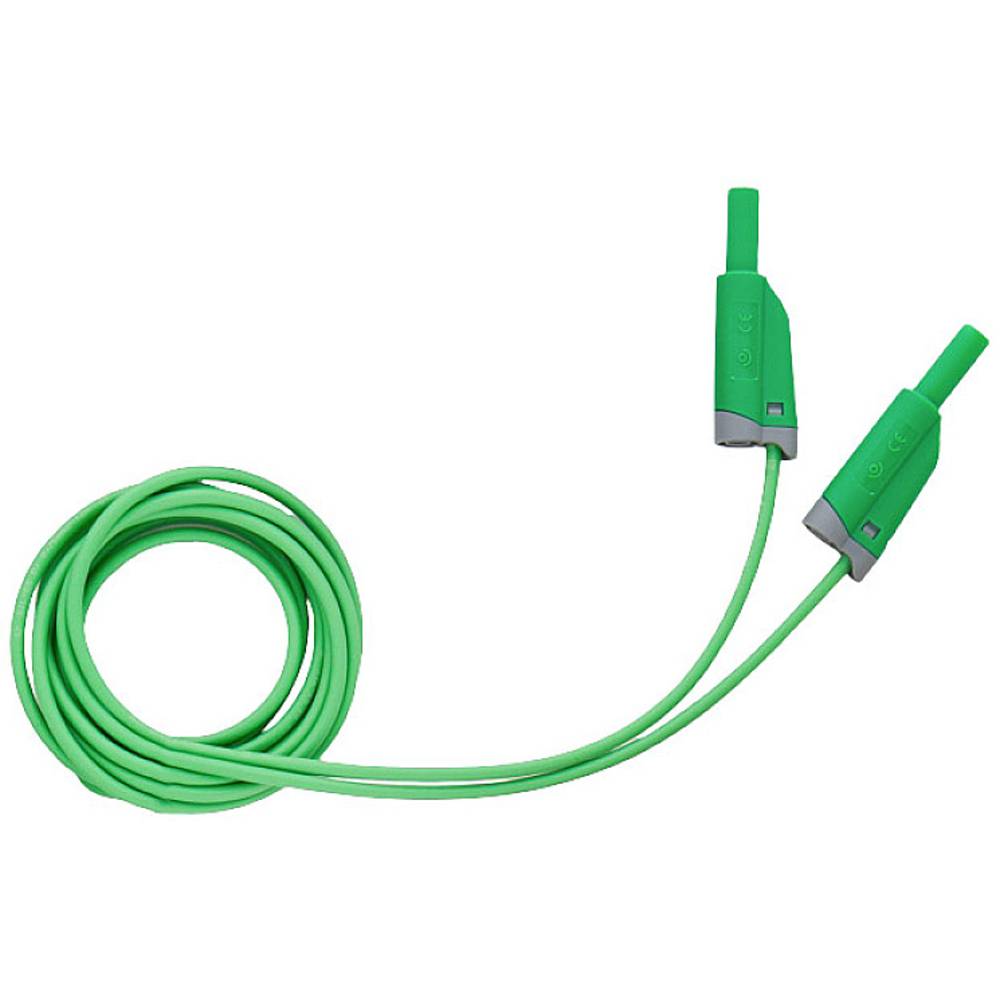 Metrel A 1655 15M bezpečnostní měřicí kabely [banánková zástrčka 4 mm - banánková zástrčka 4 mm ] 15.00 m, zelená, 1 ks