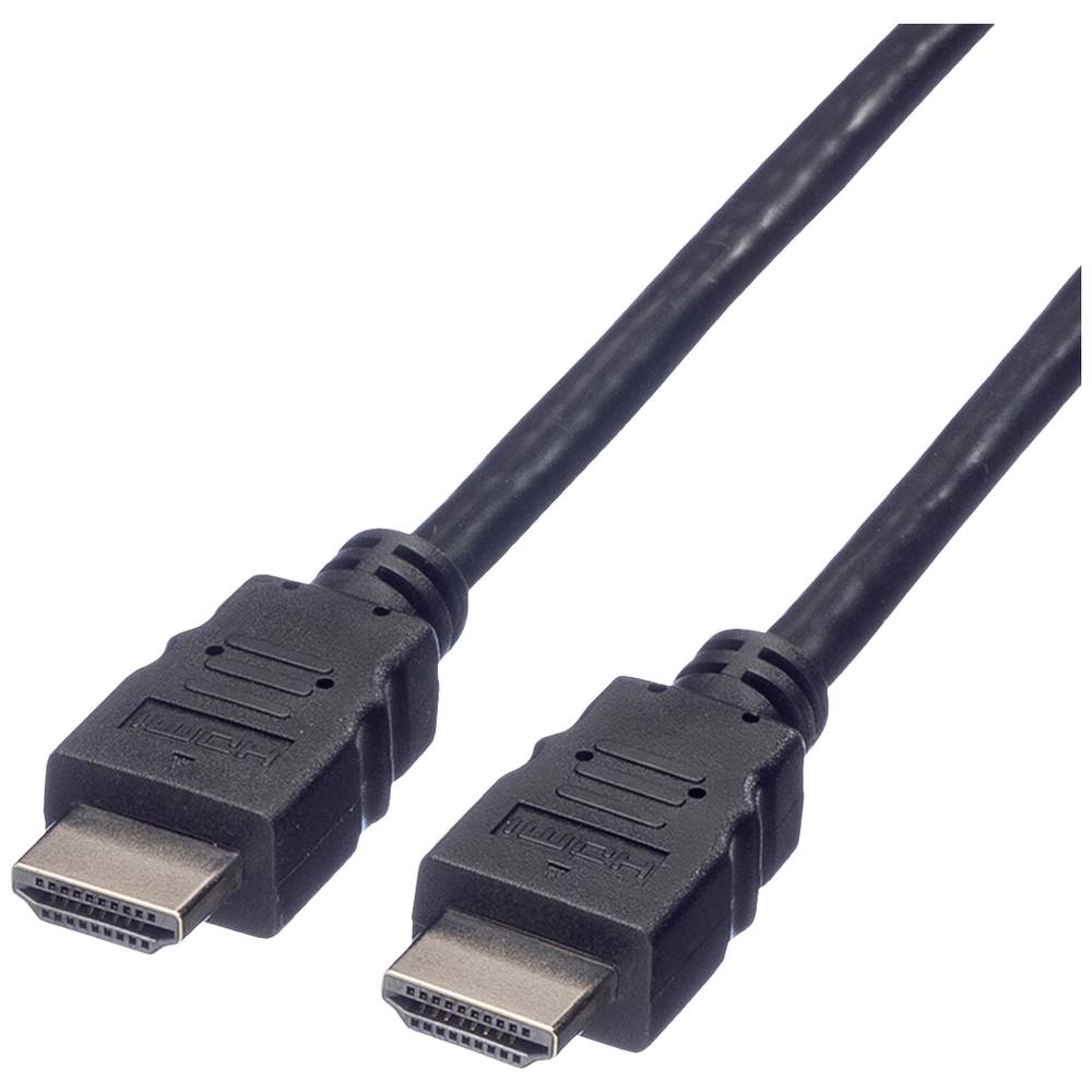 Value HDMI kabel Zástrčka HDMI-A, Zástrčka HDMI-A 5.00 m černá 11.99.5557 stíněný HDMI kabel