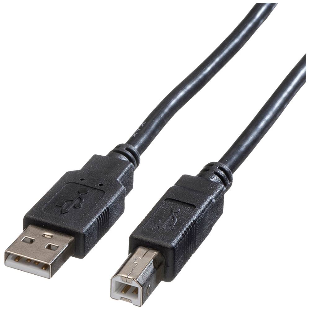 Roline USB kabel USB 2.0 USB-A zástrčka, USB-B zástrčka 1.80 m černá stíněný 11.02.8818