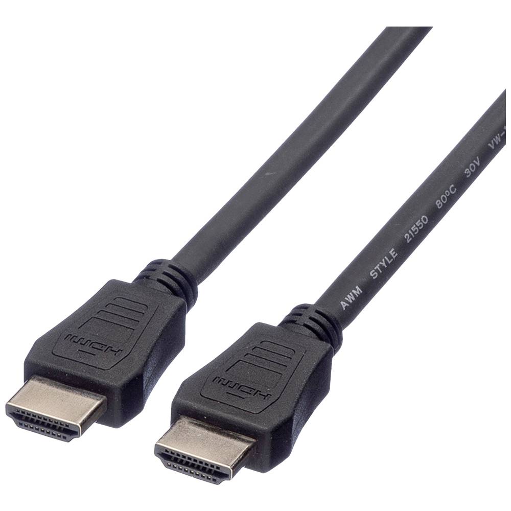Value HDMI kabel Zástrčka HDMI-A, Zástrčka HDMI-A 2.00 m černá 11.99.5732 High Speed HDMI s Ethernetem HDMI kabel