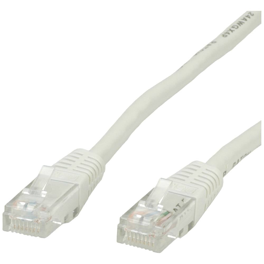 Value 21.99.0510 RJ45 síťové kabely, propojovací kabely CAT 5e U/UTP 10.00 m šedá 1 ks