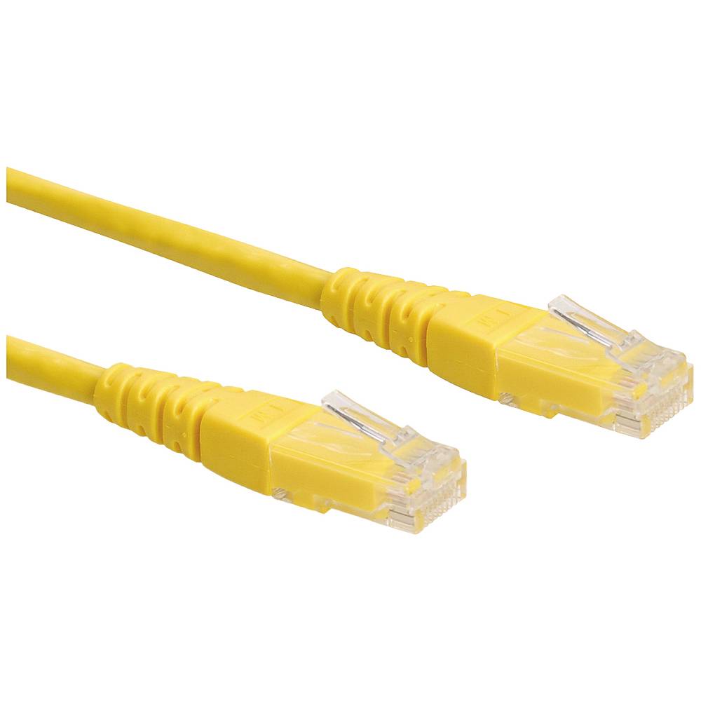 Roline 21.15.0925 RJ45 síťové kabely, propojovací kabely CAT 6 U/UTP 1.50 m žlutá nestíněný 1 ks