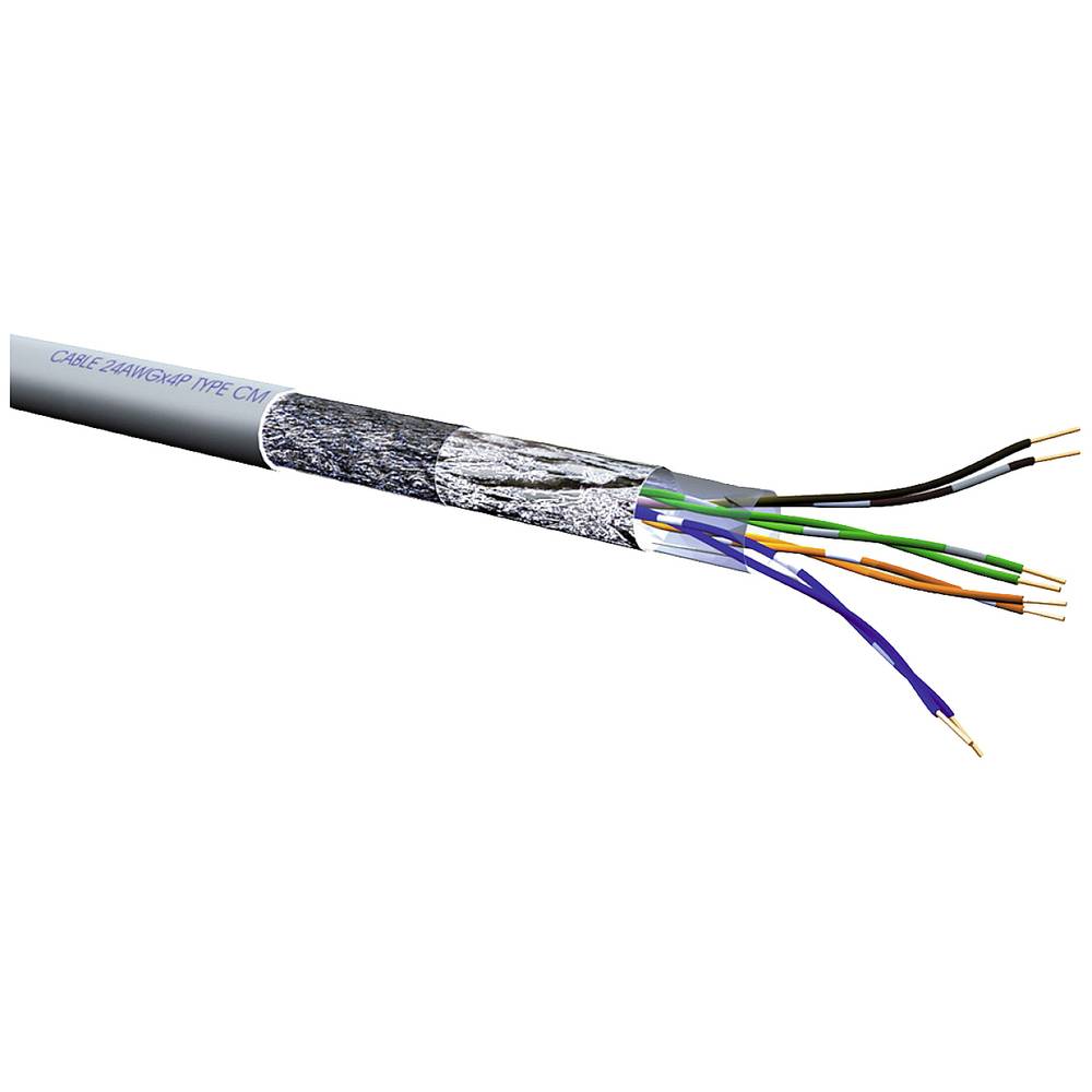 Roline 21.15.0319 ethernetový síťový kabel CAT 5e S/FTP šedá 100 m