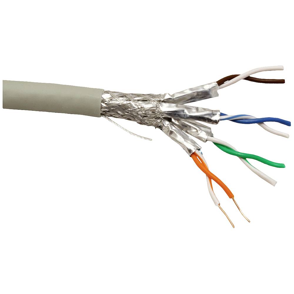 Roline 21.15.0884 ethernetový síťový kabel CAT 6A S/FTP šedá 300 m