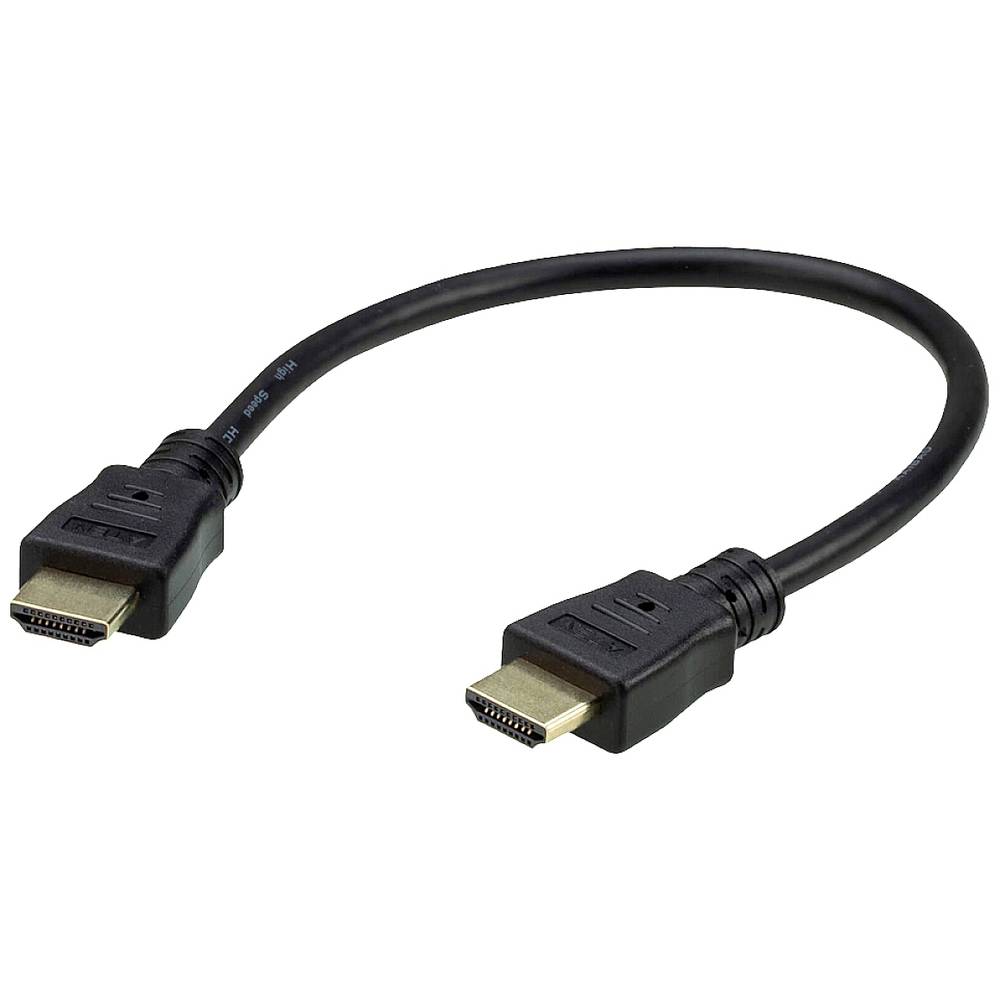ATEN HDMI kabel Zástrčka HDMI-A, Zástrčka HDMI-A 0.30 m černá 2L-7DA3H High Speed HDMI s Ethernetem HDMI kabel