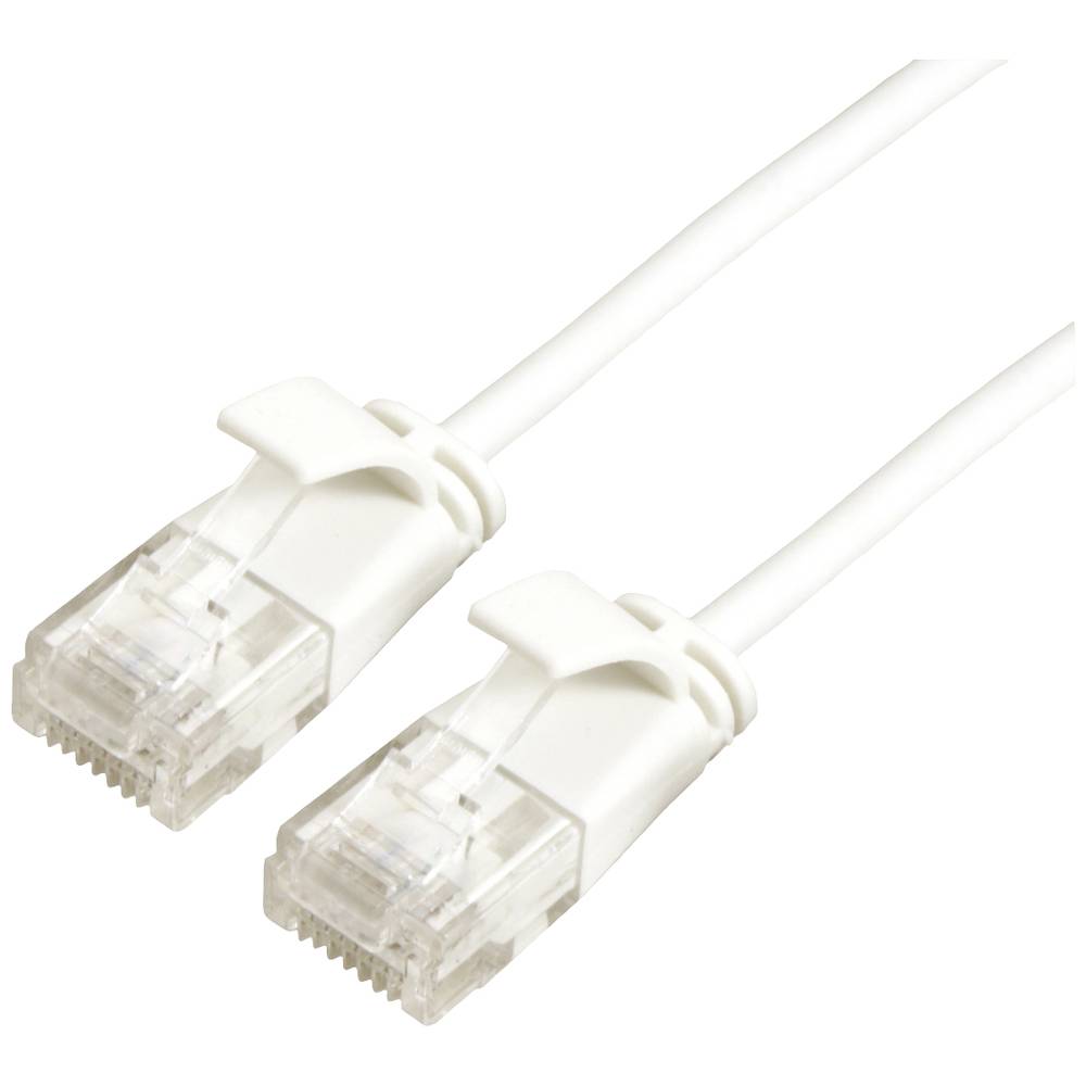 Roline 21.15.0984 RJ45 síťové kabely, propojovací kabely CAT 6A U/UTP 1.50 m bílá nestíněný, bez halogenů, samozhášecí 1