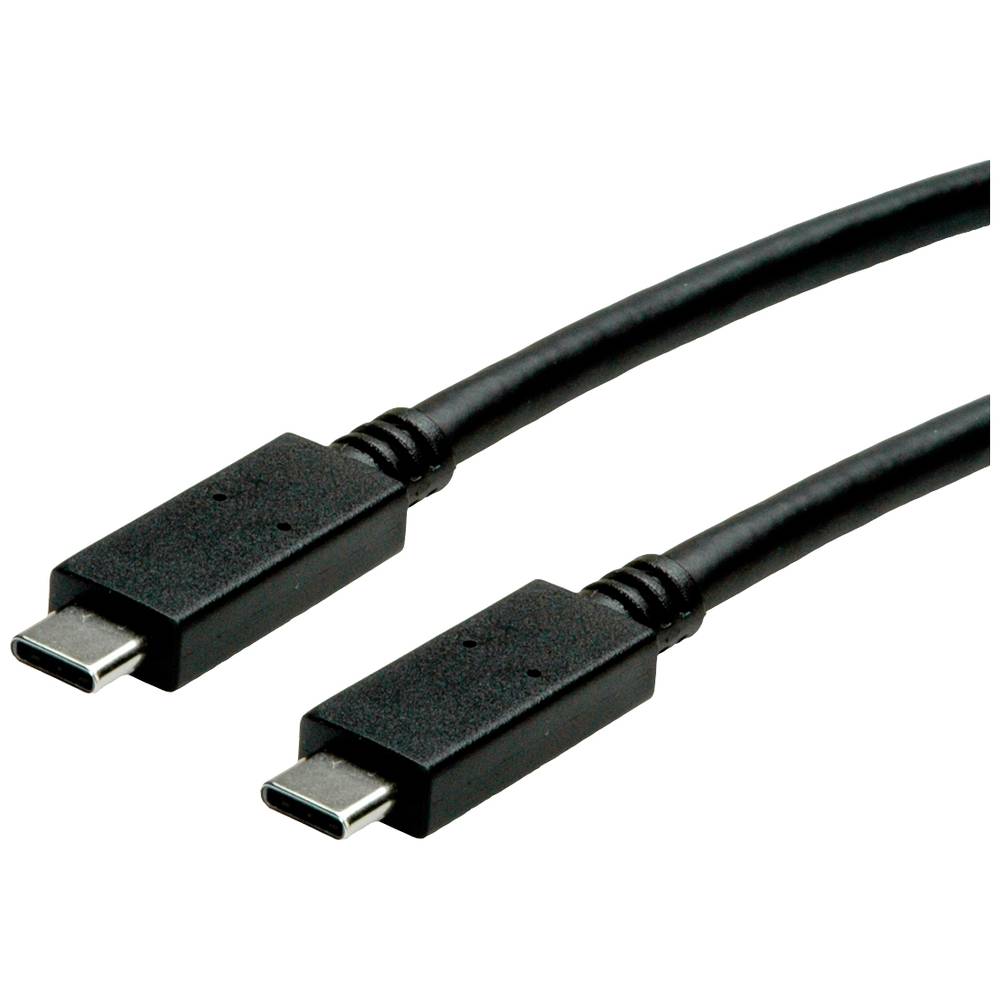 Roline USB kabel USB 3.2 Gen2 (USB 3.1 Gen2) USB-C ® zástrčka, USB-C ® zástrčka 0.50 m černá stíněný 11.02.9052