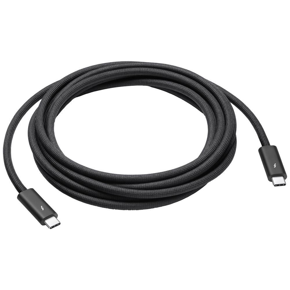 Apple Thunderbolt 4 Pro kabel Thunderbolt ™ (USB-C ®) zástrčka, Thunderbolt ™ (USB-C ®) zástrčka 3.00 m černá MWP02ZM/A
