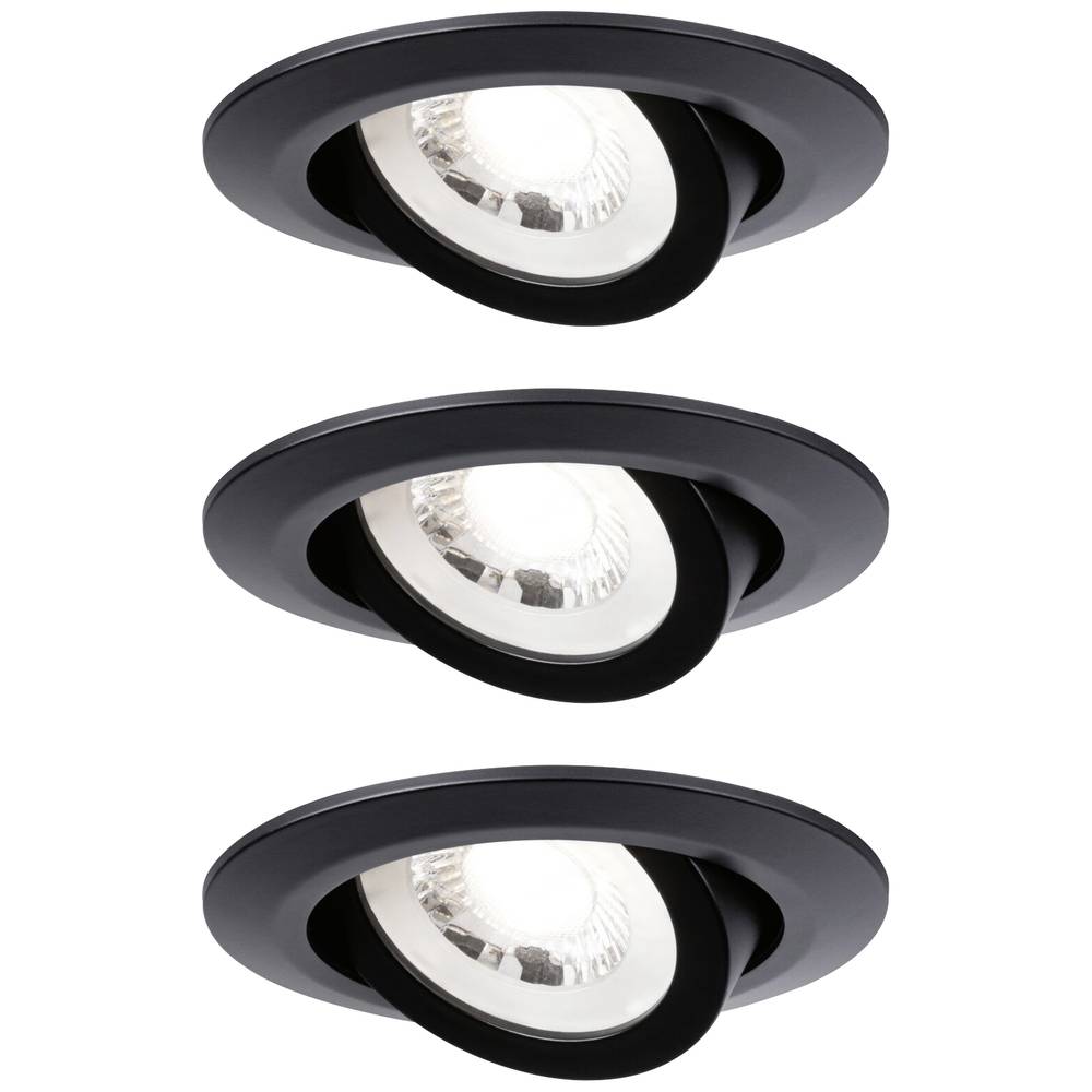 Paulmann 93367 schw LED 3x6W LED vestavné svítidlo LED 18 W černá (matná)
