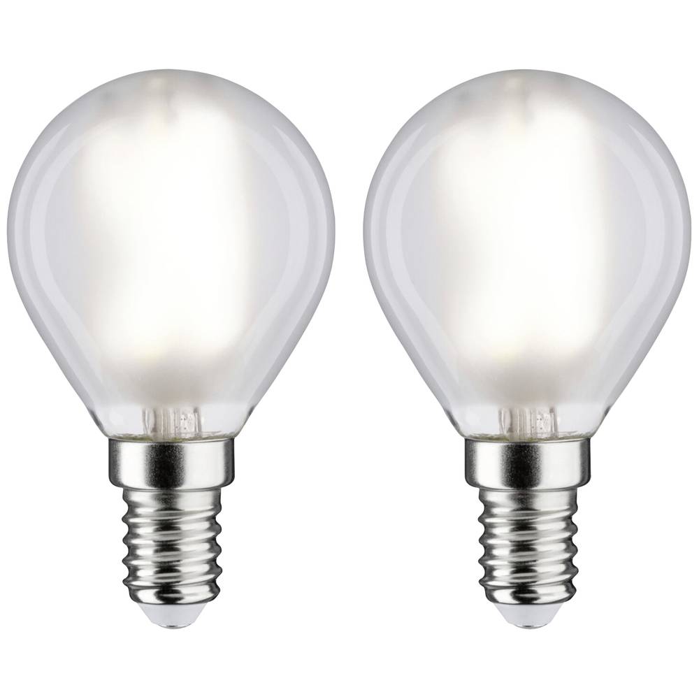 Paulmann 28919 LED Energetická třída (EEK2021) F (A - G) E14 kapkový tvar 4.8 W = 40 W neutrální bílá (Ø x v) 45 mm x 78
