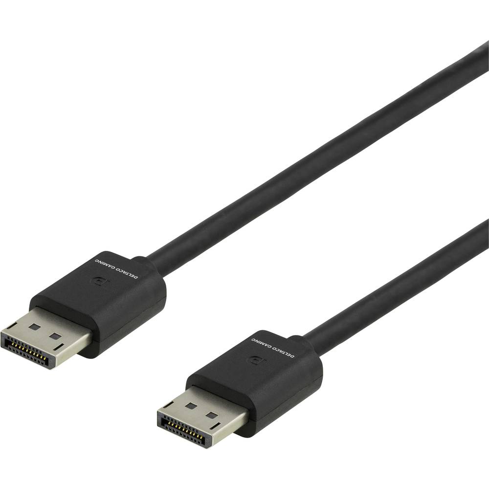 DELTACO GAMING DisplayPort kabel Konektor DisplayPort, Konektor DisplayPort 2.00 m černá GAM-060 Ultra HD (8K) Kabel Dis