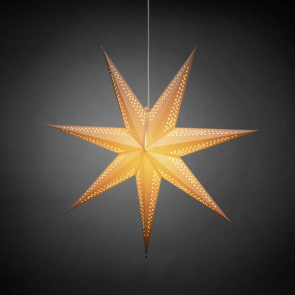 Konstsmide 5931-310 vánoční hvězda hvězda šedá se spínačem