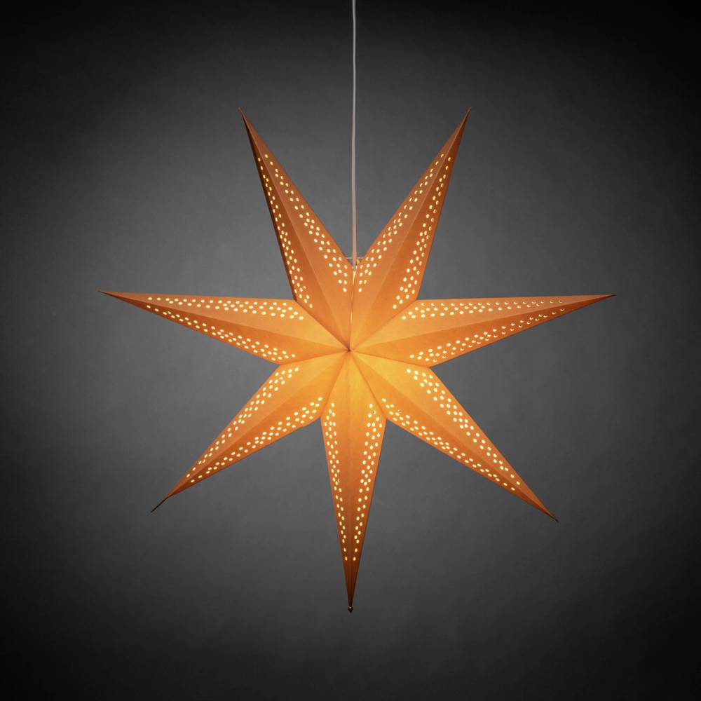 Konstsmide 5931-600 vánoční hvězda hvězda hnědá se spínačem