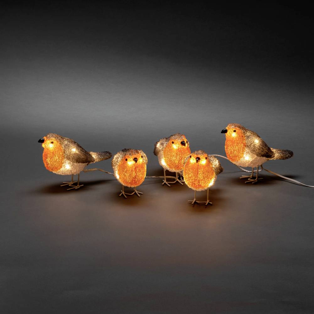 Konstsmide 6245-103 akrylátová postava Energetická třída (EEK2021): G (A - G) ptáci teplá bílá LED oranžová