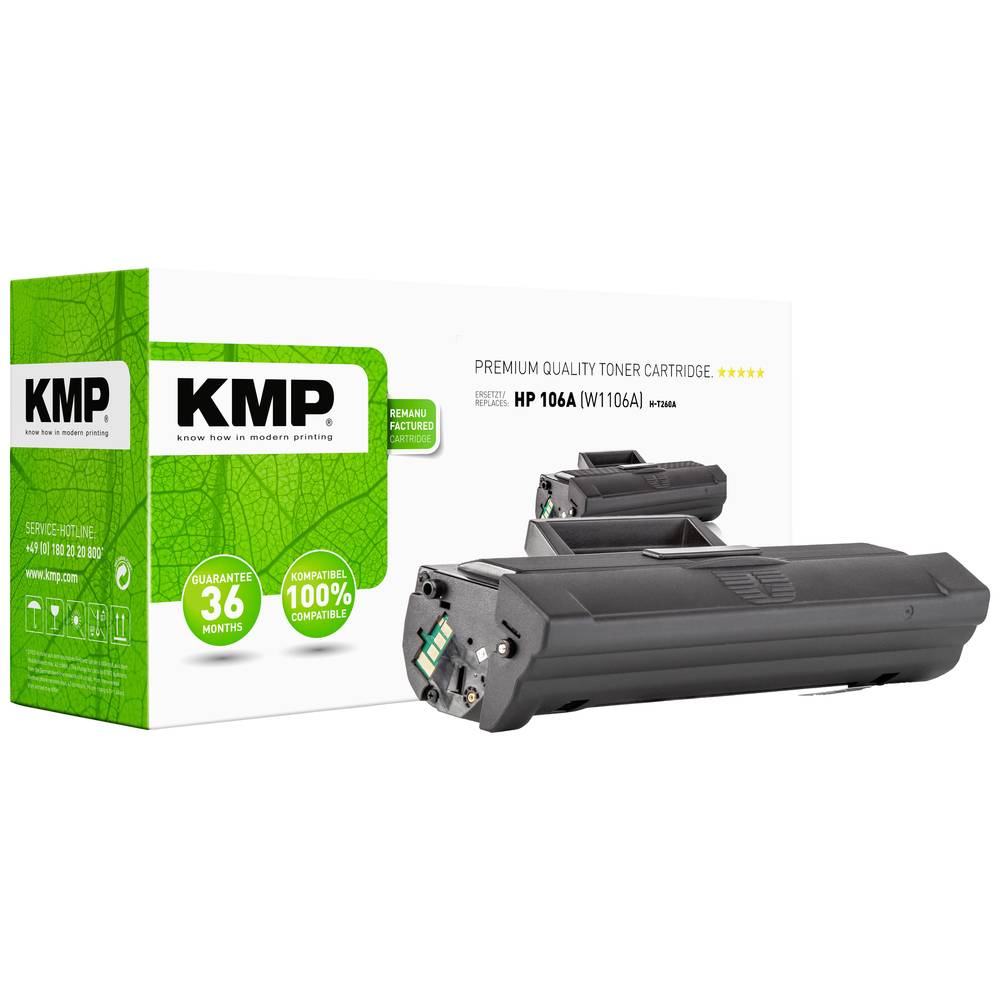 KMP Toner náhradní HP 106A (W1106A) kompatibilní černá 1000 Seiten H-T260A 2556,0000