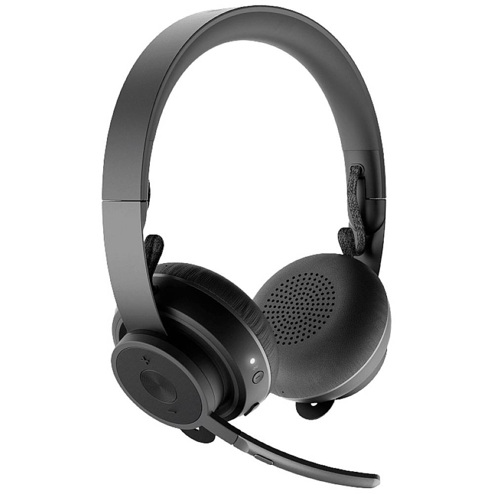 Logitech Zone Wireless Počítače Sluchátka On Ear bezdrátová, Bluetooth® stereo černá Redukce šumu mikrofonu, Potlačení h