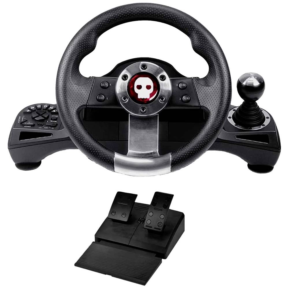 Konix Pro Steering Wheel volant PlayStation 4, Xbox One, Xbox Series S, Xbox Series X, Nintendo Switch černá včetně řaze