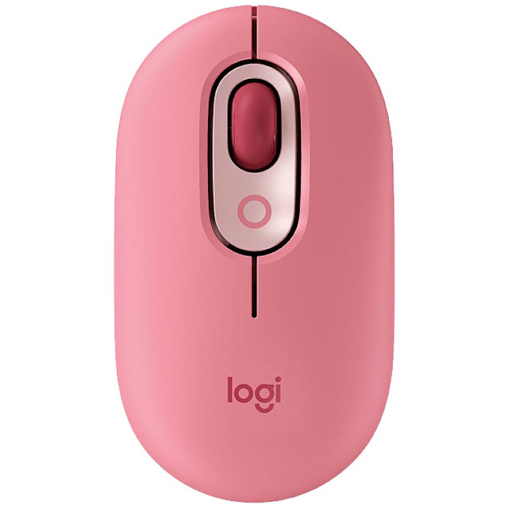 Logitech POP drátová myš Bluetooth® optická malinově červená, korálová červená 4 tlačítko 4000 dpi Snadné přepínání 3 za