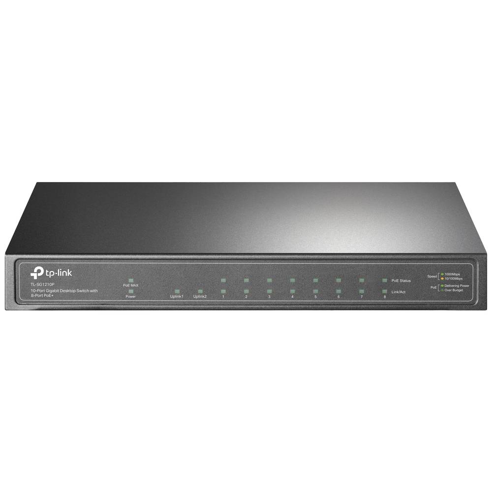 TP-LINK TL-SG1210MP síťový switch, 9 portů, 1 GBit/s, funkce PoE