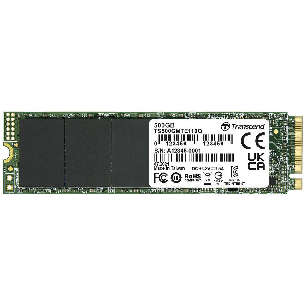 Transcend 110Q 500 GB interní SSD disk NVMe/PCIe M.2 PCIe NVMe 3.0 x4 Retail TS500GMTE110Q